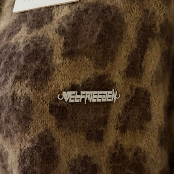 Aelfric Eden Brown Leopard Oversized Cardigan - Picture 3 of 7